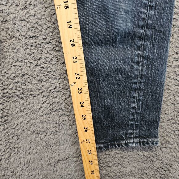 Levis Wedgie Jeans Womens Size 24 Blue Denim Button Fly Tapered‎ Leg - Picture 7 of 14